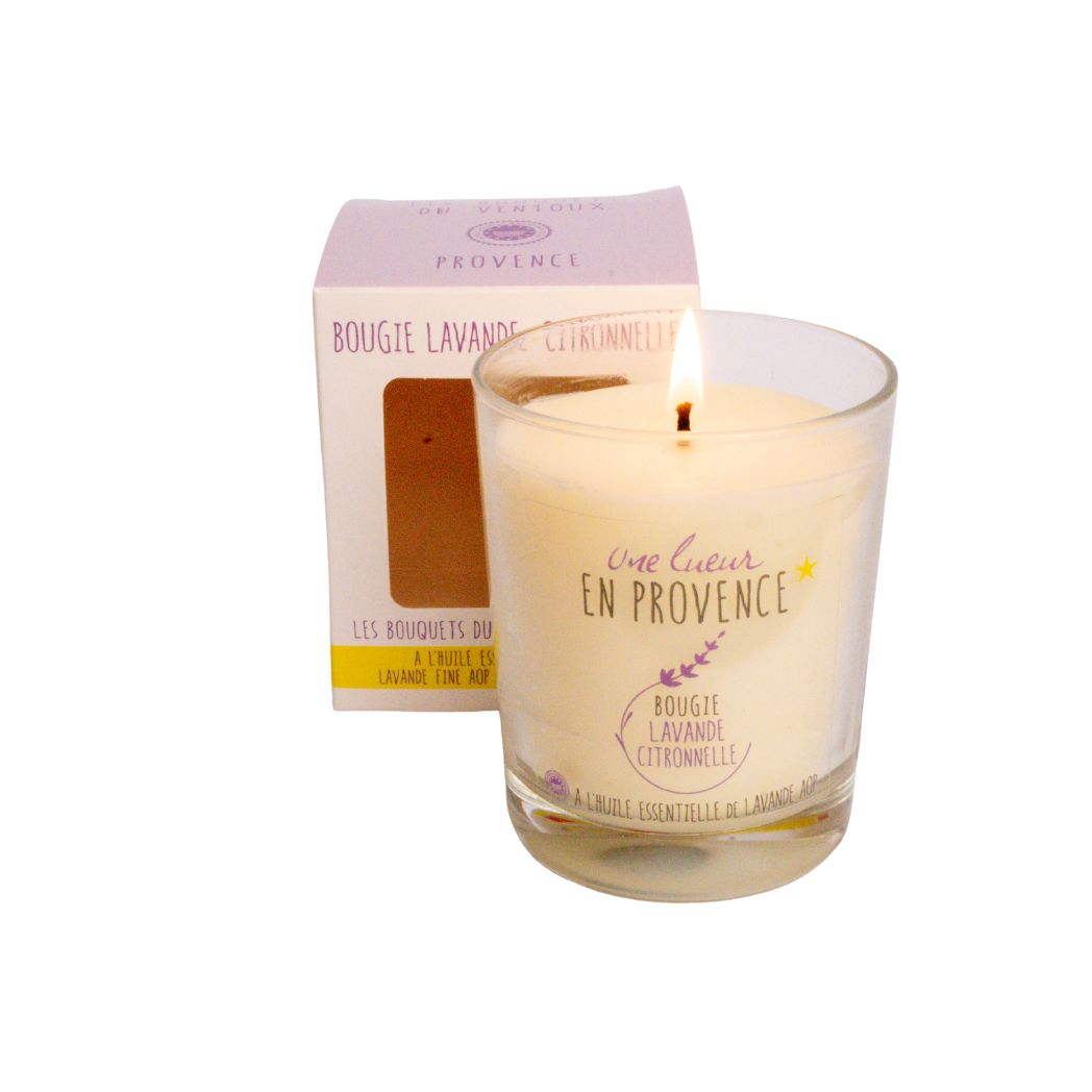 Bio Citronella & Lavendel Duftkerze Provence