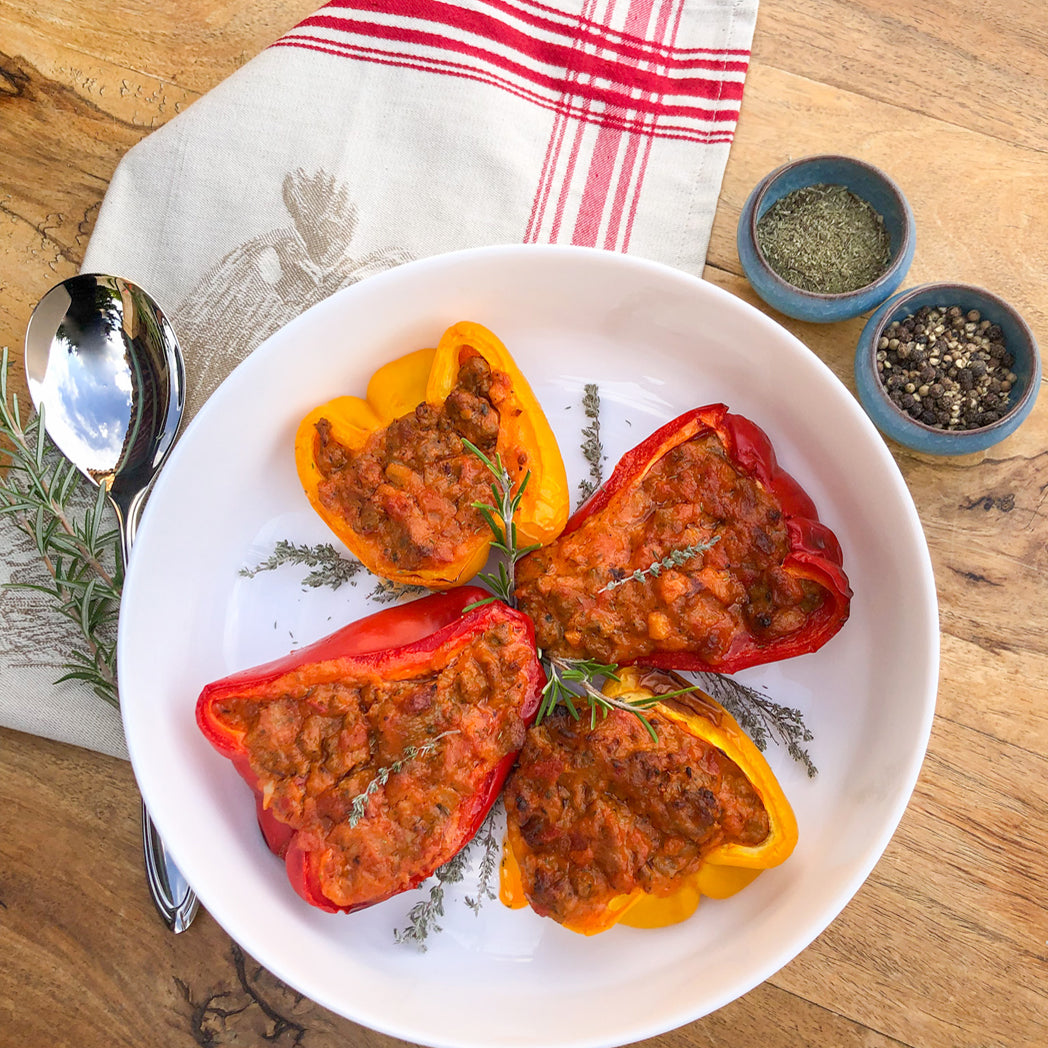 POIVRONS FARCIES - GEFÜLLTE PAPRIKA REZEPT