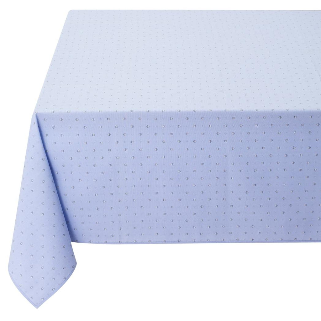 Eine sehr hübsche blaue Tischdecke aus reiner Baumwolle mit provenzalischen Mustern. Äußerst praktisch dank seines Acrylschutzes, der ihn wasser- und schmutzabweisend macht.