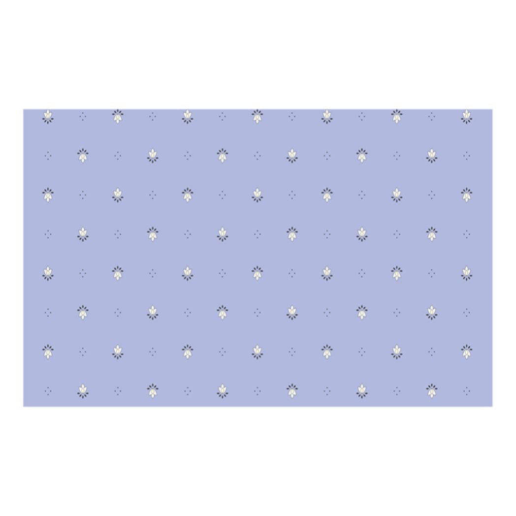 Eine sehr hübsche blaue Tischdecke aus reiner Baumwolle mit provenzalischen Mustern. Äußerst praktisch dank seines Acrylschutzes, der ihn wasser- und schmutzabweisend macht.