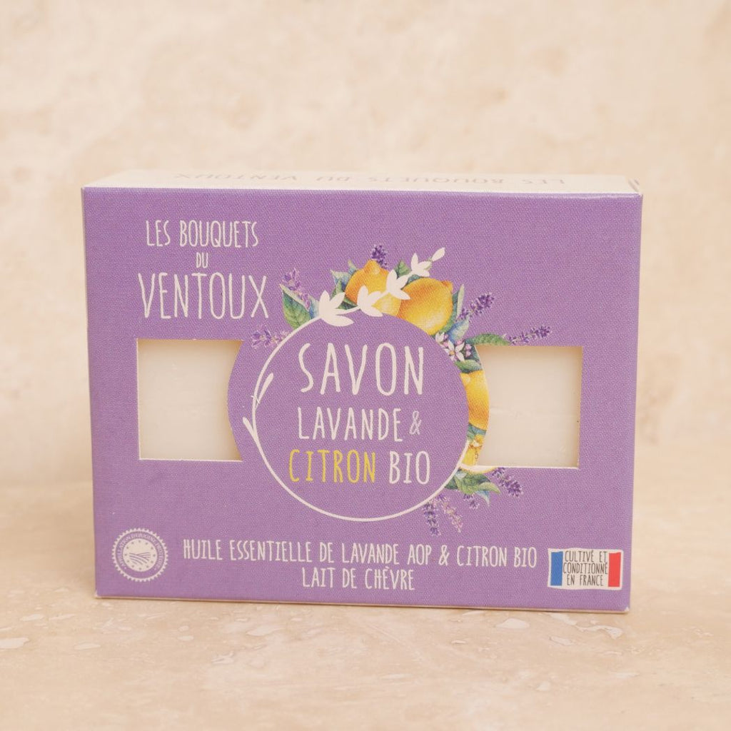 Bio Lavendel-Zitronen Seife Provence Frankreich