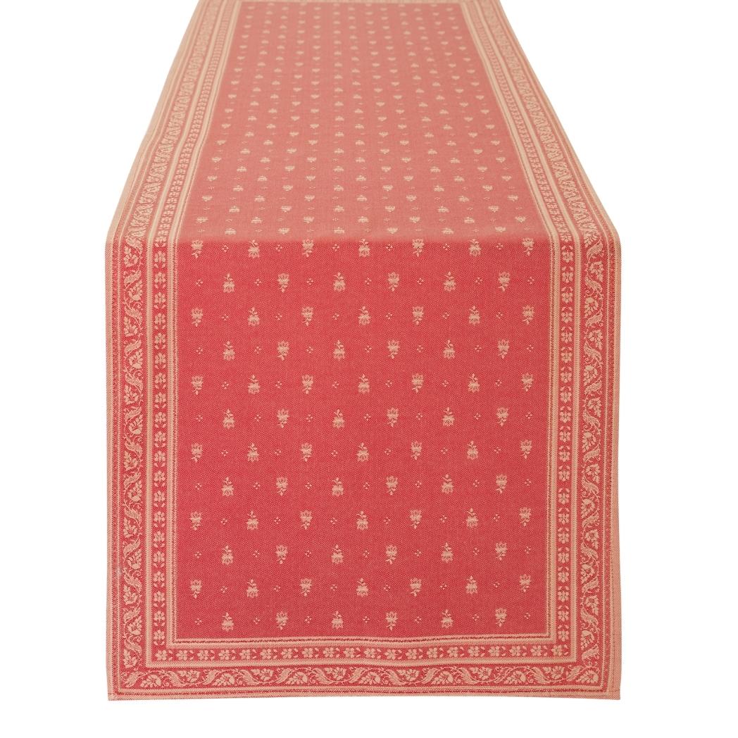 Tischläufer mit Fleckschutz in elegantem Rot
