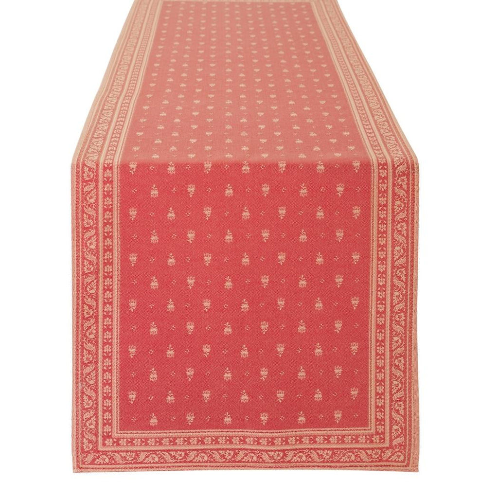 Tischläufer mit Fleckschutz in elegantem Rot