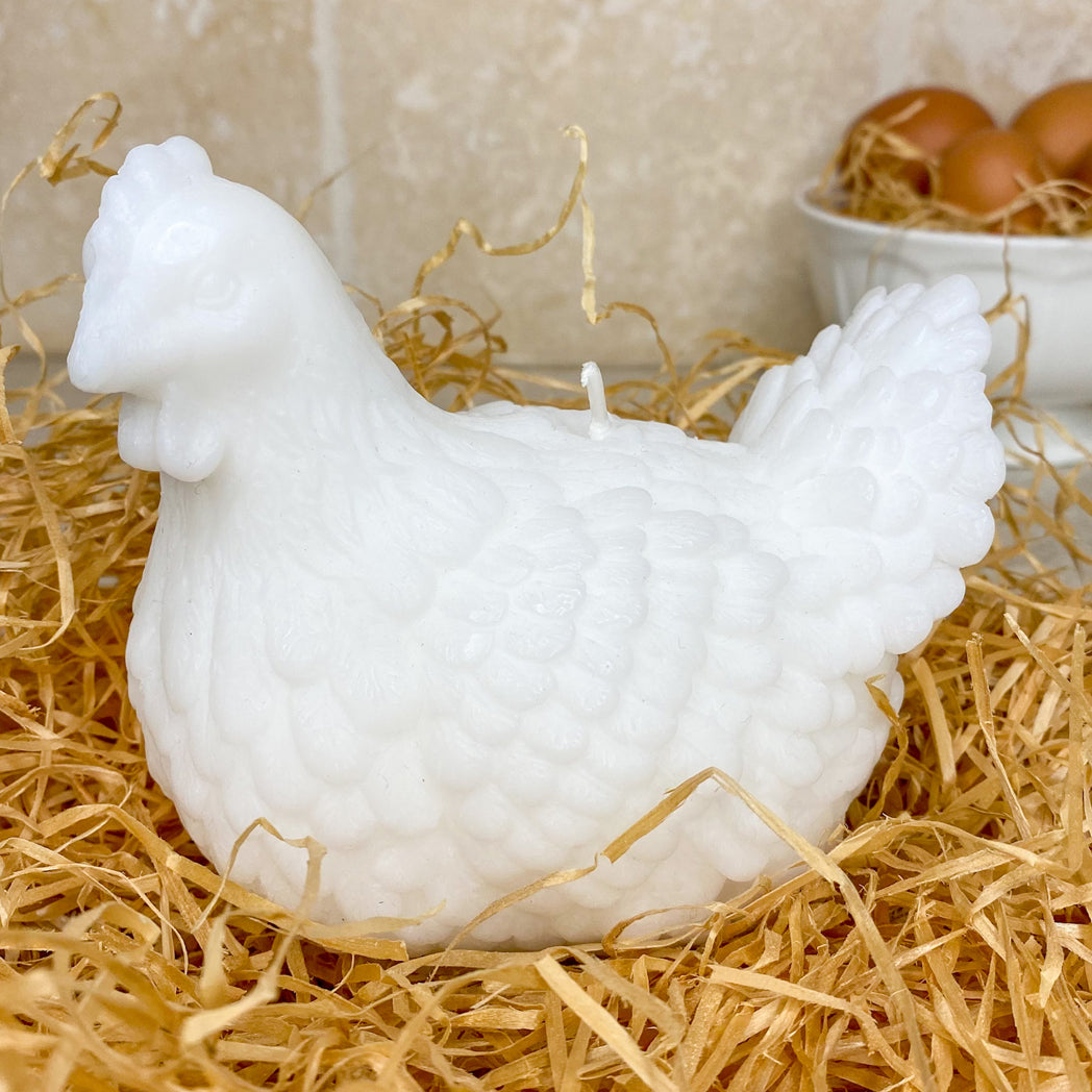 Wachskerze Henne Wachskerze hochwertige Osterdeko aus Frankreich